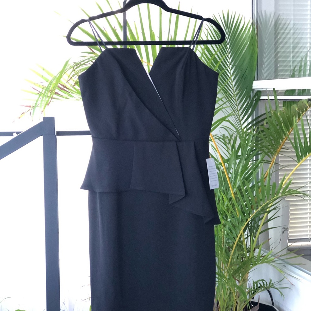 NWT ADELYN RAE Women’s Black Party Cocktail Strapless dress. Medium M - Picture 5 of 12